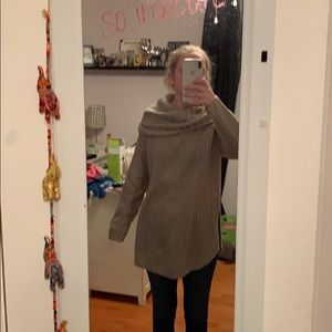 Turtleneck tunic sweater